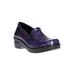 Wide Width Women's Leeza Slip On by Easy Street in Purple Multi Hearts (Size 8 1/2 W)