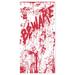 The Holiday Aisle® Bloody Door Mural Plastic in Red/White | 60 H x 30 W in | Wayfair THLA7471 40480105