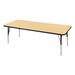 Norwood Commercial Furniture Adjustable Height Rectangular Activity Table Laminate/Metal | 30 H in | Wayfair NOR-RCE2472C-MBBK