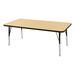 Norwood Commercial Furniture Adjustable Height Rectangular Activity Table Laminate/Metal | 30 H in | Wayfair NOR-RCE3060C-MBBK