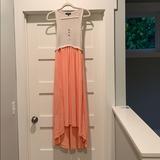 Anthropologie Dresses | Anthropologie Maxi Dress! | Color: Cream/Orange | Size: S