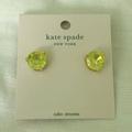 Kate Spade Jewelry | Kate Spade Rise And Shine Stud Earrings Mint | Color: Gold/Yellow | Size: Os