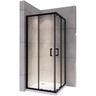 LANABLACK Cabine douche H 190 cm porte coulissante transparent 75 x 75 cm