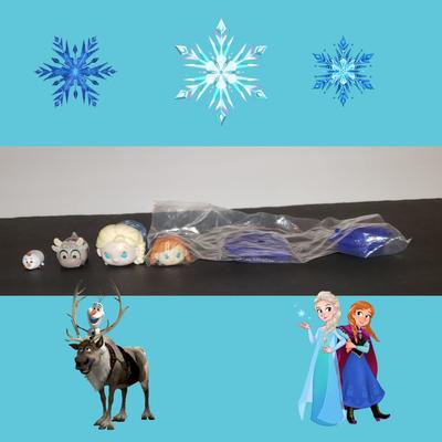 Disney Toys | Disney Tsum Tsum (5) Piece Set - Frozen | Color: Blue/White | Size: Osg