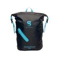 geckobrands Lightweight 30L Waterproof Backpack - Lightweight Watertight Outdoor Bag for Hiking and Light Water Activities, Black / Neon Blue, 30 L US, Waterproof 30l Backpack