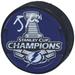 Brayden Point Tampa Bay Lightning Autographed 2020 Stanley Cup Champions Logo Hockey Puck