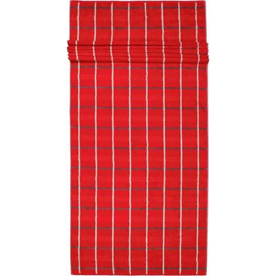 Cawö Handtücher Noblesse Square 1079 rot - 27 Saunatuch 80x200 cm Weiss