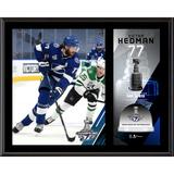 Victor Hedman Tampa Bay Lightning 12" x 15" 2020 Stanley Cup Champions Sublimated Plaque with Game-Used Ice from the Final - Limited Edition of 813