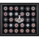 Tampa Bay Lightning 2020 Stanley Cup Champions Black Framed 30-Puck Logo Display Case