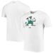 Men's Under Armour White Notre Dame Fighting Irish Mascot Logo Performance Cotton T-Shirt