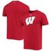 Men's Under Armour Red Wisconsin Badgers School Logo Performance Cotton T-Shirt