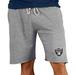 Men's Concepts Sport Gray Las Vegas Raiders Mainstream Terry Shorts