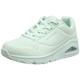 Skechers Women's Uno Frosty Kicks Sneaker,Mint Durabuck/Textile Trim,7 UK