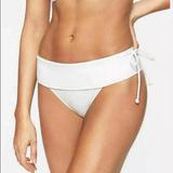 Athleta Swim | Athleta Side Tie Bikini Swim Bottom White Nwt | Color: White | Size: Various