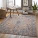 Lansvale 5'3" x 7' Traditional Beige/Cream/Medium Gray/Black/Blue/Brown/Dusty Pink/Light Beige/Light Brown/Rust/Brick Red/Rust/Dark Red Outdoor Area Rug - Hauteloom