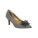 Women's Tacith Pump by J. Renee in Pewter Dance Glitter (Size 9 1/2 M)