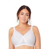 Plus Size Women's Full Figure Plus Size Magiclift Seamless T-Shirt Bra Wirefree #1080 Bra by Glamorise in White (Size 38 C)