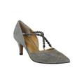 Women's Zayna Pump by J. Renee in Pewter Glitter (Size 9 M)