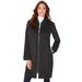 Plus Size Women's A-Line Driving Coat by Roaman's in Black (Size 14/16) Wool Coat