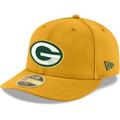 Men's New Era Gold Green Bay Packers Omaha Low Profile 59FIFTY Fitted Team Hat