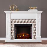 Darvingmore Electric Fireplace with Marble Surround - SEI Furniture FE1105059