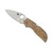 Spyderco Chaparral Folding Pocket Knife - 6.4in FRN Handle 2.79in Blade Birdseye Maple C152WDP
