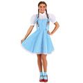 Adult's Wizard of Oz Dorothy Fancy Dress Costume Medium Blue, White