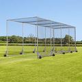 FORTRESS 360° Mobile Cricket Cage [Test Grade] | Pop Up Goals for Cricket | Cricket Set | Cricket Box Netting Cage System | Cricket Net Batting Cage | Sports Equipment