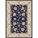 Blue/White 114 x 79 x 0.43 in Indoor Area Rug - Dynamic Rugs Ancient Garden Floral Blue/Beige Area Rug Polypropylene | Wayfair AN710573653464