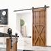 Homacer Standard Single Track Barn Door Hardware Kit in Black | 1.5 H x 4 D in | Wayfair W-YT1TGH180C