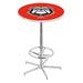 Holland Bar Stool NCAA Pub Table Metal in Gray | 42 H x 30 W x 30 D in | Wayfair L216C4228GA-Dog