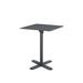 iSiMAR Génova Folding Galvanized Steel Dining Table Metal in Black | 29.1 H x 27.6 W x 27.6 D in | Outdoor Dining | Wayfair 9037_IN