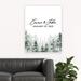 Koyal Wholesale Misty Woodland Forest Trees Custom Canvas Guestbook | 24 H x 16 W x 0.5 D in | Wayfair APPC48420