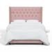 Birch Lane™ Breckin Upholstered Standard Bed Metal in Black | 56 H x 67 W x 85 D in | Wayfair 354FB53A524C4632AF3AC2E760491EF0