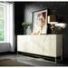 Hispania Home Azkary 75" Wide Sideboard Wood in Black | 36 H x 75 W x 16 D in | Wayfair AZKA11.32-HG S