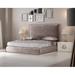 Hispania Home Klass Panel 4 Piece Bedroom Set Upholstered in Brown/Gray, Size King | Wayfair MA62-KNS