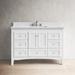 Birch Lane™ Fresno 48" Single Bathroom Vanity Set Wood in White | 35.25 H x 48 W x 22 D in | Wayfair KBC388WTCARR