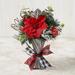 The Holiday Aisle® Standing Poinsettia Centerpiece Plastic | 14 H x 11 W x 11 D in | Wayfair 05FBB5E201A34097BB18F57DFDB3CCAF