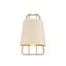 Everly Quinn Tichenor 1 - Light LED Light Flush Mount Fabric in White/Yellow | 16 H x 10 W x 6 D in | Wayfair 5AE849AD6D13446AAEB4B79B0D2CD809