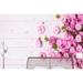 GK Wall Design Peony Flower Vine Blossom Textile Wallpaper Fabric in Pink | 187 W in | Wayfair GKWP000099W55H35