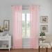 Ophelia & Co. Mercuri Solid Semi-Sheer Tab Top Single Curtain Panel Polyester in Pink | 108 H in | Wayfair LRKM3980 42711914