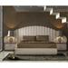 Hispania Home Klass Platform Bed Upholstered/Faux leather in Brown | 14 H x 64 W x 83 D in | Wayfair Klass105-Q