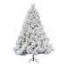 The Holiday Aisle® Prelit Atka White Pine Artificial Christmas Tree w/ 300 Multi-Color Lights, Metal in Green | 60 H x 41 W in | Wayfair