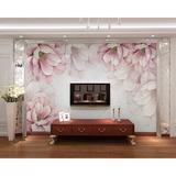 Red Barrel Studio® Arnis Peel & Stick Pastel Flower Pink Blossom Wallpaper Vinyl in White | 150 W in | Wayfair 79D9391085A6493FB40CD5235E90AC51