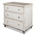 Sarreid Ltd Charming Continent Painted 3 Drawer Bachelor's Chest Wood/Metal in Brown/Gray/Green | 32 H x 35 W x 20 D in | Wayfair 40235