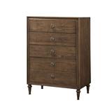 Loon Peak® Pinckney 5 Drawer Chest Wood in Brown | 50 H x 36 W x 20 D in | Wayfair 173EADC6D9E745B191ADAE3AA73B8226