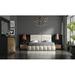 Hispania Home London Bedor72 Bedroom Set 3 Pieces Upholstered in Black | Queen | Wayfair BEDOR72-SET3QHG