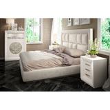 Hispania Home London Standard Bed Wood & /Upholstered/Velvet in Brown | 61 H x 83.46 W x 85 D in | Wayfair BEDOR119-K