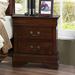 Charlton Home® Fahim 2 - Drawer Nightstand in Cherry Wood in Brown | 23.75 H x 21.5 W x 15.75 D in | Wayfair 0DF1F5E8772A4AB8A36F4A8559508B71