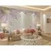 GK Wall Design Vintage Daisy Flower Soft Blossom TEXTILE Wallpaper Fabric in Pink/White | 150 W in | Wayfair GKWP000083W150H98